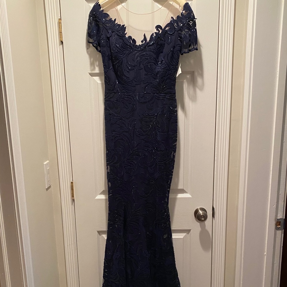 Navy lace black tie dress or wedding guest/mother of the bride